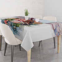 Personalized Bonaire Caribbean Flamingo Tablecloth Pink Salt Flats - Wonder Print Shop