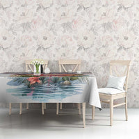 Personalized Bonaire Caribbean Flamingo Tablecloth Pink Salt Flats - Wonder Print Shop