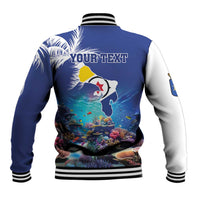Personalized Bonaire Underwater Tropical Corals Reef Baseball Jacket With Colorful Sea Fish - Wonder Print Shop