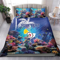 Personalized Bonaire Underwater Tropical Corals Reef Bedding Set With Colorful Sea Fish - Wonder Print Shop