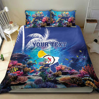 Personalized Bonaire Underwater Tropical Corals Reef Bedding Set With Colorful Sea Fish - Wonder Print Shop