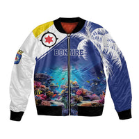 Personalized Bonaire Underwater Tropical Corals Reef Bomber Jacket With Colorful Sea Fish - Wonder Print Shop