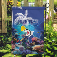 Personalized Bonaire Underwater Tropical Corals Reef Garden Flag With Colorful Sea Fish - Wonder Print Shop