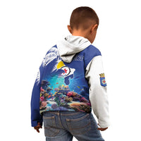 Personalized Bonaire Underwater Tropical Corals Reef Kid Hoodie With Colorful Sea Fish - Wonder Print Shop