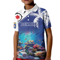 Personalized Bonaire Underwater Tropical Corals Reef Kid Polo Shirt With Colorful Sea Fish - Wonder Print Shop