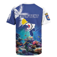 Personalized Bonaire Underwater Tropical Corals Reef Rugby Jersey With Colorful Sea Fish - Wonder Print Shop