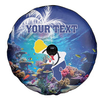 Personalized Bonaire Underwater Tropical Corals Reef Spare Tire Cover With Colorful Sea Fish - Wonder Print Shop