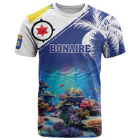 Personalized Bonaire Underwater Tropical Corals Reef T Shirt With Colorful Sea Fish - Wonder Print Shop