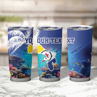 Personalized Bonaire Underwater Tropical Corals Reef Tumbler Cup With Colorful Sea Fish - Wonder Print Shop