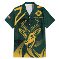 Personalized South Africa Springbok Family Matching Mermaid Dress and Hawaiian Shirt With Trendy Protea Flowers Patterns - Wonder Print Shop
