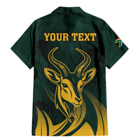 Personalized South Africa Springbok Family Matching Mermaid Dress and Hawaiian Shirt With Trendy Protea Flowers Patterns - Wonder Print Shop