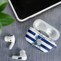 Greece Football AirPods Case Dolphin Mascot Grunge Style - Wonder Print Shop