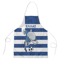 Greece Football Apron Dolphin Mascot Grunge Style - Wonder Print Shop