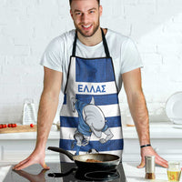 Greece Football Apron Dolphin Mascot Grunge Style - Wonder Print Shop