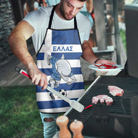 Greece Football Apron Dolphin Mascot Grunge Style - Wonder Print Shop