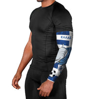 Greece Football Arm Sleeves Dolphin Mascot Grunge Style - Wonder Print Shop