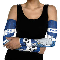 Greece Football Arm Sleeves Dolphin Mascot Grunge Style - Wonder Print Shop