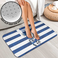 Greece Football Bathroom Set Dolphin Mascot Grunge Style - Wonder Print Shop