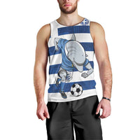 Greece Football Men Tank Top Dolphin Mascot Grunge Style - Wonder Print Shop
