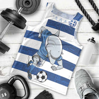 Greece Football Men Tank Top Dolphin Mascot Grunge Style - Wonder Print Shop