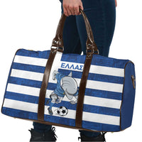 Greece Football Travel Bag Dolphin Mascot Grunge Style - Wonder Print Shop