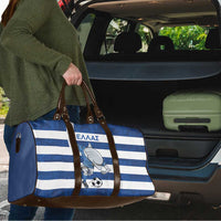 Greece Football Travel Bag Dolphin Mascot Grunge Style - Wonder Print Shop