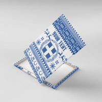 Personalized Christmas Greece Coat Of Arms Canvas Wall Art Hellas Kala Christougena - Wonder Print Shop