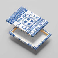 Personalized Christmas Greece Coat Of Arms Canvas Wall Art Hellas Kala Christougena - Wonder Print Shop