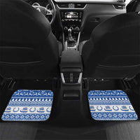 Personalized Christmas Greece Coat Of Arms Car Mats Hellas Kala Christougena - Wonder Print Shop