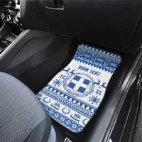Personalized Christmas Greece Coat Of Arms Car Mats Hellas Kala Christougena - Wonder Print Shop
