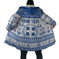Personalized Christmas Greece Coat Of Arms Cloak Hellas Kala Christougena - Wonder Print Shop