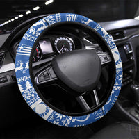 Christmas Greece Coat Of Arms Steering Wheel Cover Hellas Kala Christougena - Wonder Print Shop