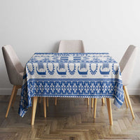 Personalized Christmas Greece Coat Of Arms Tablecloth Hellas Kala Christougena - Wonder Print Shop