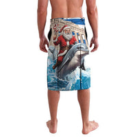 Greece Christmas Lavalava Santa Claus Riding Dolphin - Wonder Print Shop