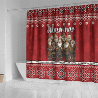 Yule Lads Iceland Shower Curtain Icelandic Christmas folklore