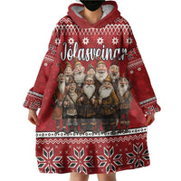Yule Lads Iceland Wearable Blanket Hoodie Icelandic Christmas folklore - Wonder Print Shop