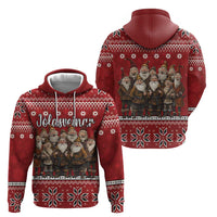 Yule Lads Iceland Zip Hoodie Icelandic Christmas folklore - Wonder Print Shop