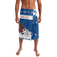 Personalized Scotland Christmas Lavalava Tartan Unicorn with Edinburgh Castle - Wonder Print Shop
