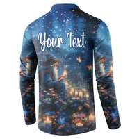 Personalized Iceland Yule Lads Christmas Button Sweatshirt Merry Kertasnikir Under Vibrant Flowers - Wonder Print Shop