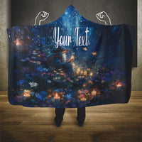 Personalized Iceland Yule Lads Christmas Hooded Blanket Merry Kertasnikir Under Vibrant Flowers