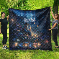 Personalized Iceland Yule Lads Christmas Quilt Merry Kertasnikir Under Vibrant Flowers - Wonder Print Shop