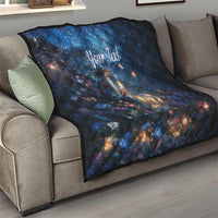 Personalized Iceland Yule Lads Christmas Quilt Merry Kertasnikir Under Vibrant Flowers - Wonder Print Shop