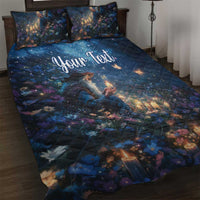 Personalized Iceland Yule Lads Christmas Quilt Bed Set Merry Kertasnikir Under Vibrant Flowers - Wonder Print Shop