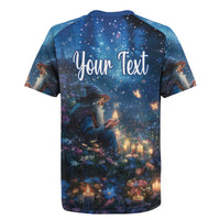 Personalized Iceland Yule Lads Christmas Rugby Jersey Merry Kertasnikir Under Vibrant Flowers - Wonder Print Shop