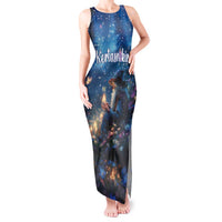 Personalized Iceland Yule Lads Christmas Tank Maxi Dress Merry Kertasnikir Under Vibrant Flowers - Wonder Print Shop