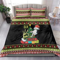 Six Seven Christmas Bedding Set Funny Santa and Green Hands - Wonder Print Shop
