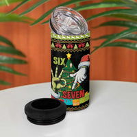 Six Seven Christmas 4 in 1 Can Cooler Tumbler Funny Santa and Green Hands - Wonder Print Shop