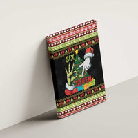 Six Seven Christmas Canvas Wall Art Funny Santa and Green Hands - Wonder Print Shop