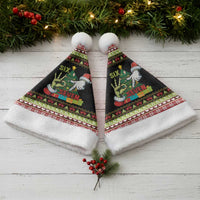 Six Seven Christmas Santa Hat Funny Santa and Green Hands - Wonder Print Shop