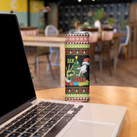 Six Seven Christmas Skinny Tumbler Funny Santa and Green Hands - Wonder Print Shop